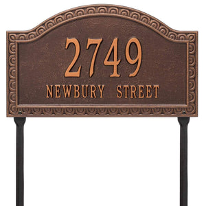 Whitehall 3133AC - Personalized Penhurst Plaque - Grande - lawn- 2 Line
