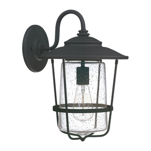 Capital Lighting 9602BK Creekside 1 Light Outdoor Wall Lantern Black