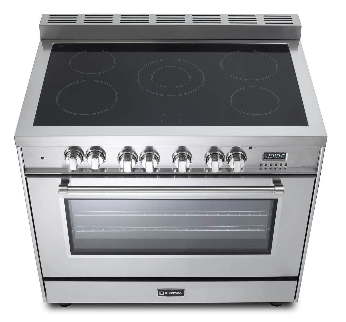 Verona VPFSEE365SS Prestige 36" Electric Glass Top Range - Stainless Steel