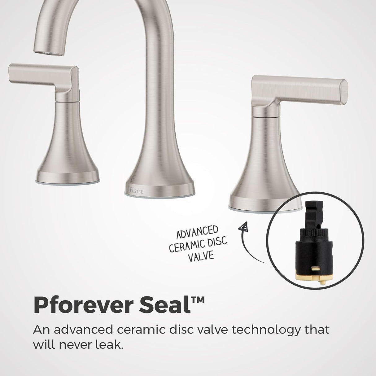 Pfister Vedra 2-Handle 8" Widespread Bathroom Faucet With Push & Seal™ LF-049-VEDGS