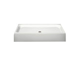 MAAX 105625-000-002-000 Finesse Base 42 x 32 AcrylX Alcove Shower Base with Center Drain in White