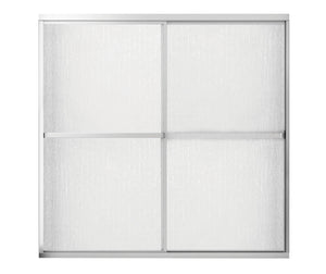 MAAX 105410-970-084-000 Polar 54-59 ½ x 57 in. Bypass Tub Door for Alcove Installation with Raindrop glass in Chrome