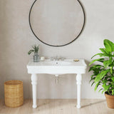 Cheviot Astoria Console Sink | Fireclay | White