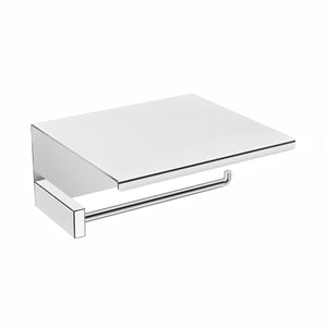 DAX Venice Brass Toilet Paper Holder with Shelf for Mobile, Chrome DAX-GDC060159-CR