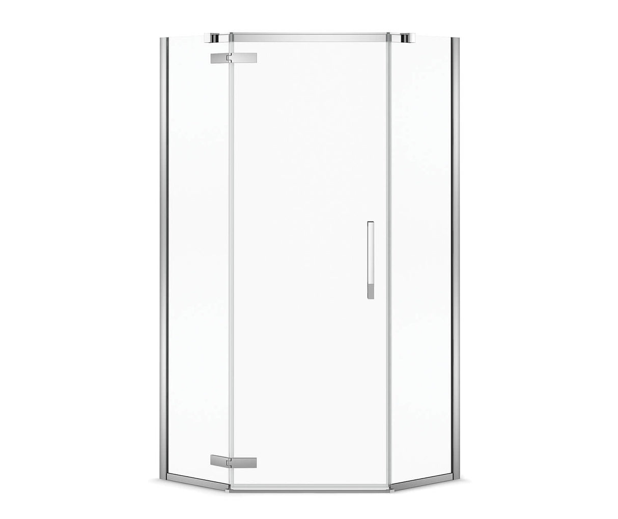 MAAX 136315-900-340-000 Link Neo-angle 38 x 38 x 75 in. 8mm Pivot Shower Door for Corner Installation with Clear glass in Matte Black