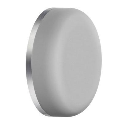 Smedbo Beslagsboden Door Stop for Wall in Grey rubber/Brushed stainless steel