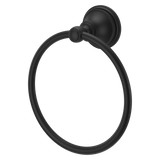 Tisbury Towel Ring in Spot Defense Matte Black