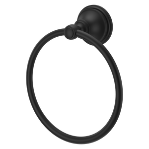 Tisbury Towel Ring in Spot Defense Matte Black