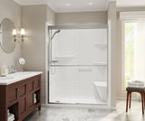 MAAX 105921-2-000-001 Camelia SH-6034 Acrylic Alcove Center Drain One-Piece Shower in White