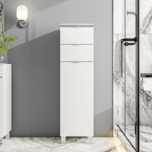 Eviva Geminis 14 in. W x 13 in. D White Oak Wall-Mounted Linen Cabinet