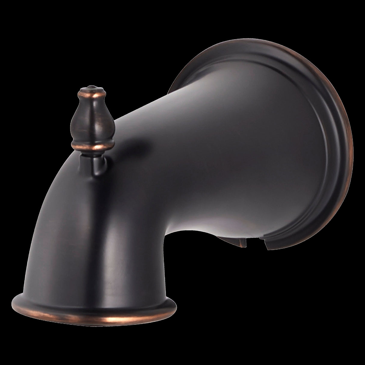 Quick Connect Tub Spout with Diverter in Tuscan Bronze