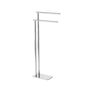 Double Towel Rack, Floor Standing, Chrome