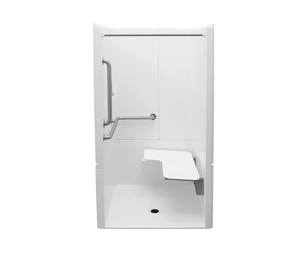 MAAX 106546-000-002-002 MX QSI-3637-BF 0.625 in. RRF AcrylX Alcove Three-Piece Shower in White