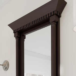 Eviva Preston 24" x 29" Rectangular Aged Chocolate Solid Wood Framed Mirror