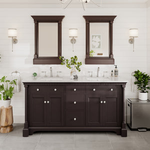 Eviva Preston 24" x 29" Rectangular Aged Chocolate Solid Wood Framed Mirror