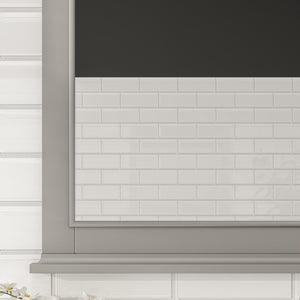 Eviva Elite Stamford 36" x 36" Rectangular Gray Wooden Framed Mirror