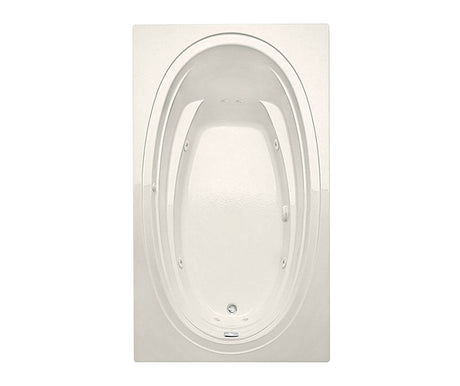 MAAX 106458-R-000-007 Panaro 7242 Acrylic Drop-in Right-Hand Drain Bathtub in Biscuit