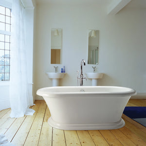 MTI Melinda 1 Soaker Tub with Pedestal Base & Access Panel - (DoloMatte) - 71-1/4" L x 34-3/4" W x 23-1/2" H