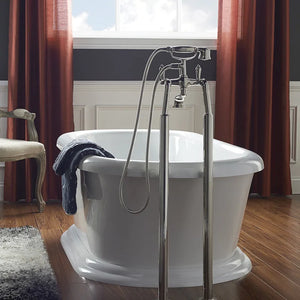 MTI Melinda 1 Soaker Tub with Pedestal Base & Access Panel - (DoloMatte) - 71-1/4" L x 34-3/4" W x 23-1/2" H