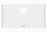 Ruvati Silicone Bottom Rinse Grid Sink Mat for RVH7400 Sink - Gray - RVA47400GR