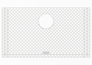 Ruvati Silicone Bottom Rinse Grid Sink Mat for RVH7400 Sink - Gray - RVA47400GR
