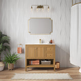 Chateau 36" Bathroom Vanity in Natural Oak