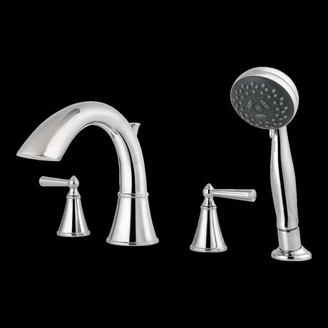 Saxton Roman Tub Trim Kit w/Handshower in Polished Chrome