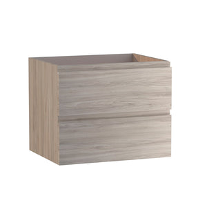 DAX Pasadena Engineered Wood and Porcelain Onix Basin with Single Vanity Cabinet, 24", Pine DAX-PAS012412-ONX