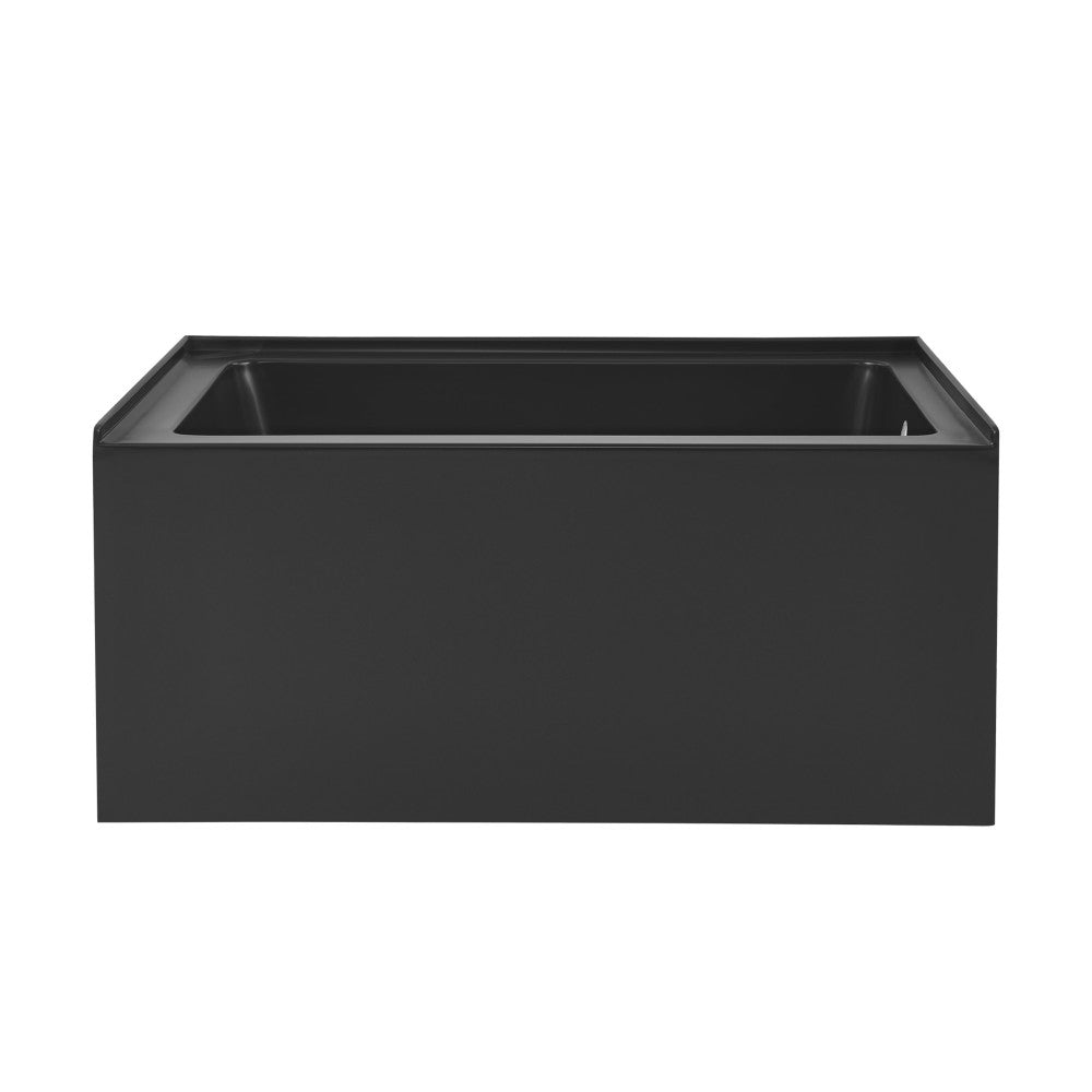 Voltaire 48" X 32" Right-Hand Drain Alcove Bathtub with Apron in Matte Black