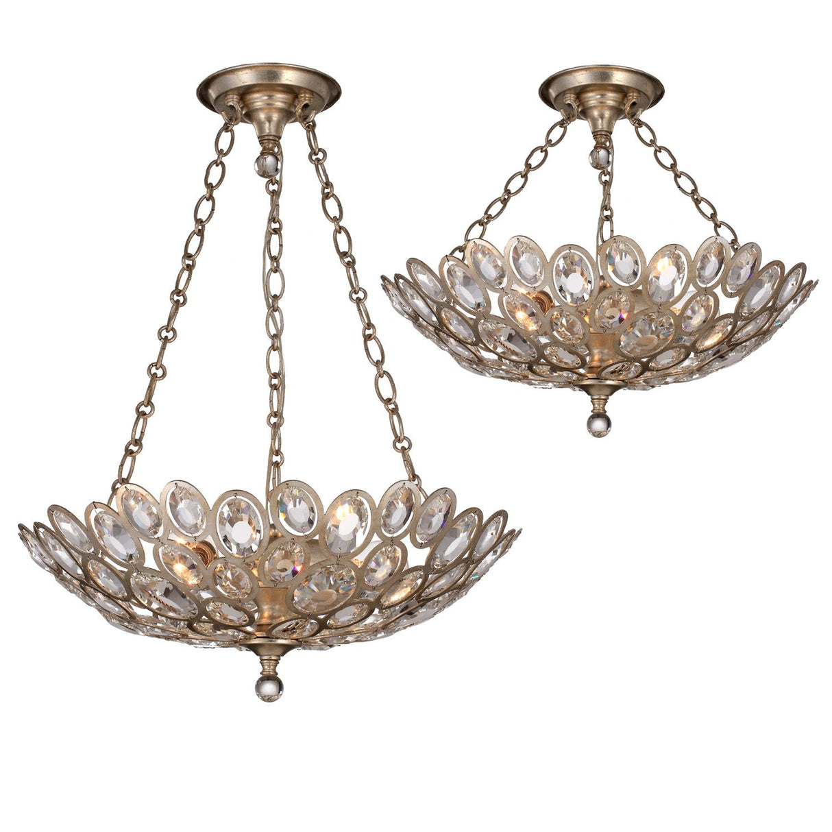 Sterling 3 Light Distressed Twilight Chandelier 7584-DT