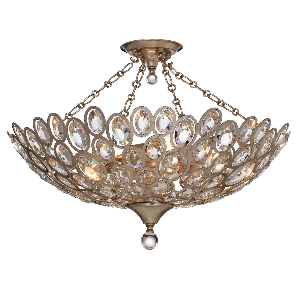 Sterling 5 Light Distressed Twilight Semi Flush Mount 7587-DT_CEILING