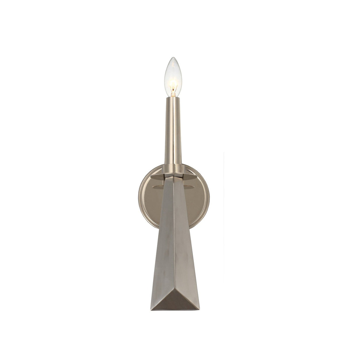Palmer 1 Light Polished Nickel Sconce 7591-PN