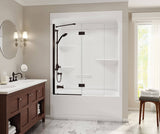 MAAX 105916-SR-000-001 Camelia TSR-6032 Acrylic Alcove Right-Hand Drain Three-Piece Tub Shower in White