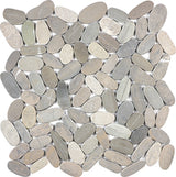 Anatolia Tile Zen Vitality Mica Flat Matte Pebble Mosaics. 1 Sheet = 1 Sq. Ft. 5001-0229-0 (76-464) Vitality Mica Flat Pebble - premium natural stone mosaic tile from Anatolia Tile, available at PoshHaus showroom in Keene, NH