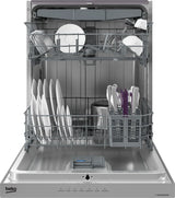 Beko DUT36522X 24 Inch Built-In Full Console Dishwasher with 15 Place Settings, CornerIntense®, EverClean™ Filter, Sanitize Feature, Stainless Steel Tall Tub, Full-size Third Rack, Dirt/Turbidity Sensor, NSF Certified Rinse