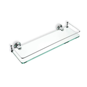 Clear Glass Bathroom Shelf