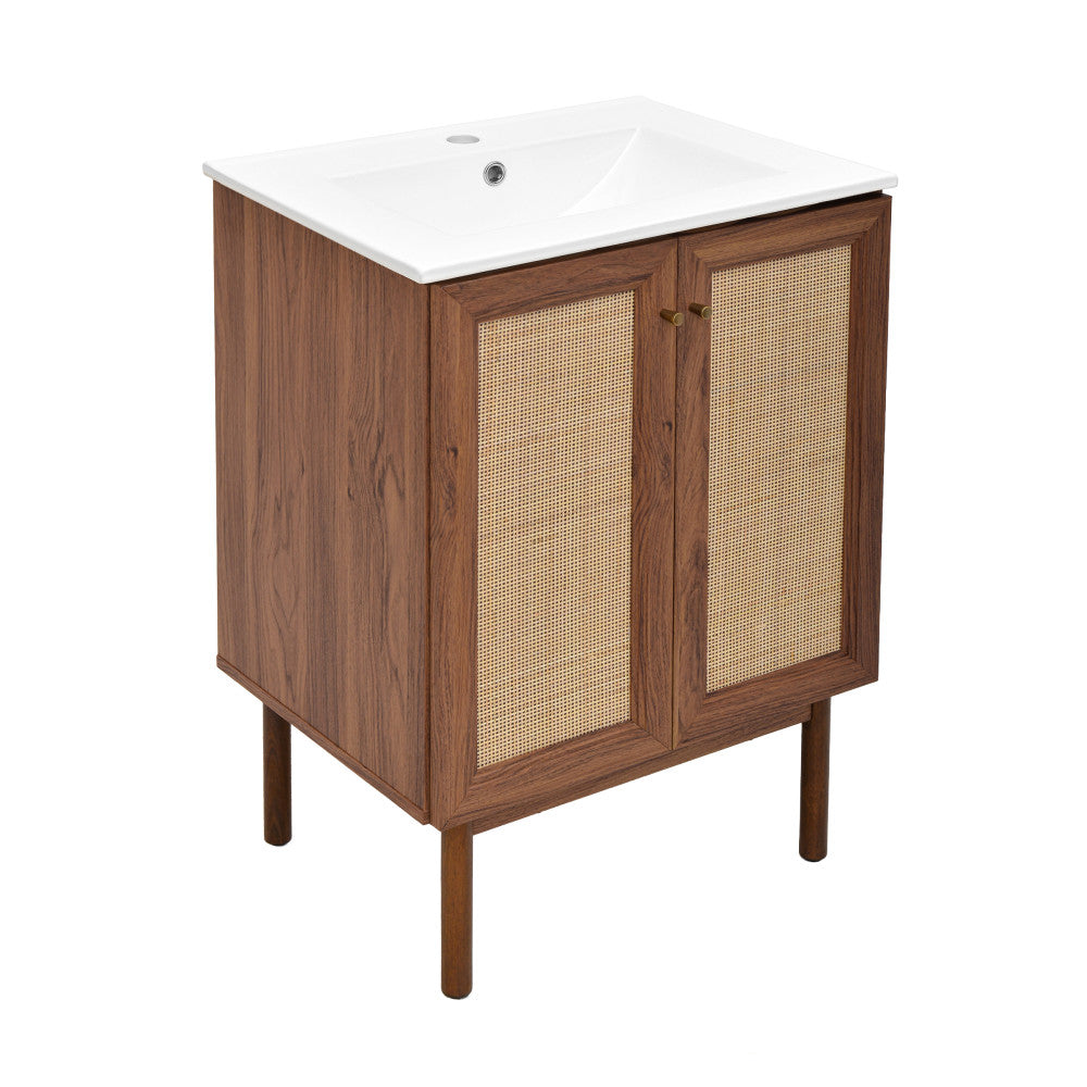 Classe 24" Bathroom Vanity in Dark Walnut