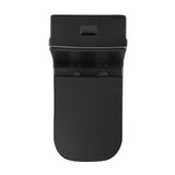 Concorde One Piece Square Toilet Dual Flush in Matte Black, Black Hardware 1.1/1.6 gpf