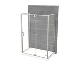 MAAX 137873-900-305-000 ModulR 60 x 36 x 78 in. 8mm Pivot Shower Door for Wall-mount Installation with Clear glass in Brushed Nickel