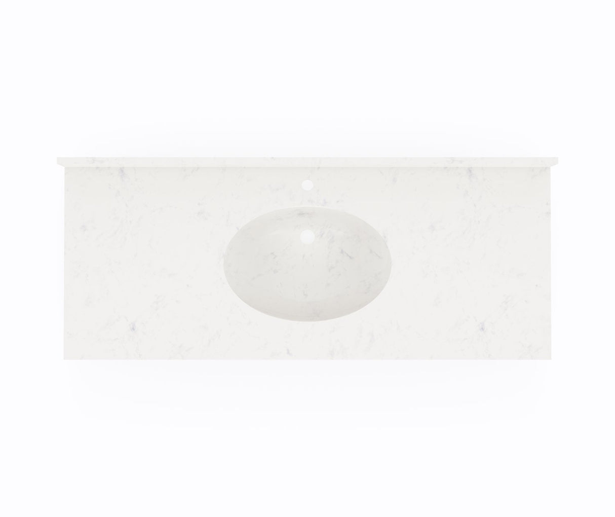 Swanstone CH1B2255 Chesapeake 22 x 55 Single Bowl Vanity Top in Carrara CH02255.221