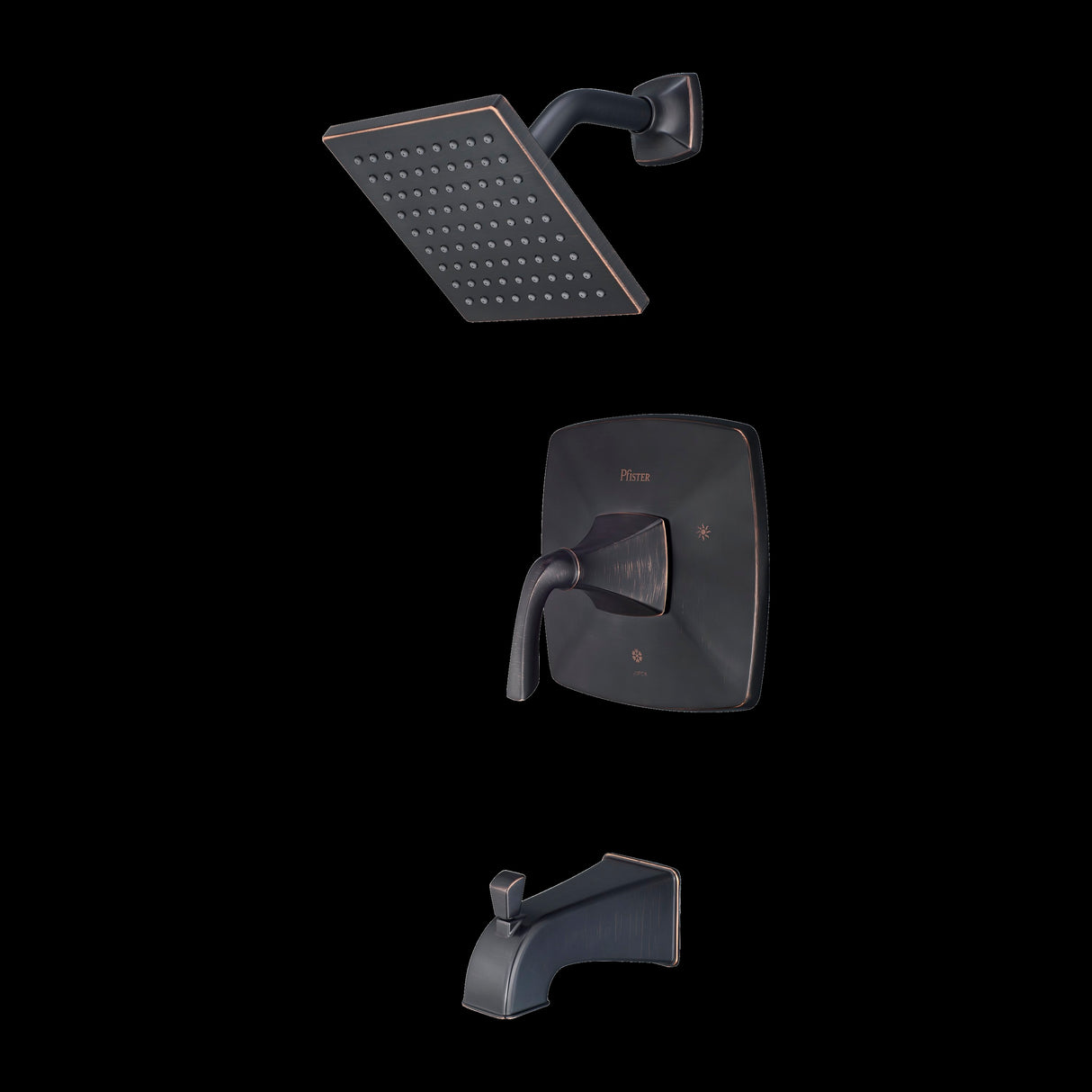 Bronson 1-Handle Tub/Shower Trim in Tuscan Bronze