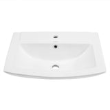 Sublime Pedestal Bathroom Sink Square Single Faucet Hole