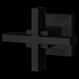 Verve Cross Robe Hook in Matte Black