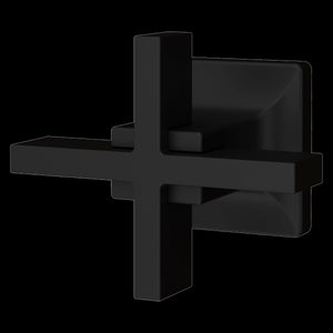Verve Cross Robe Hook in Matte Black