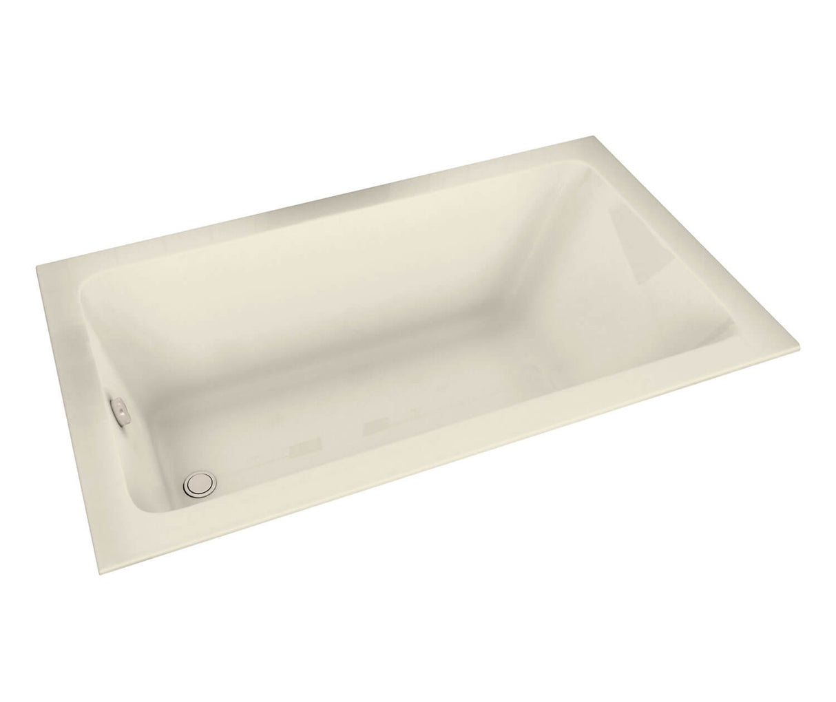 MAAX 101458-097-004 Pose 6632 Acrylic Drop-in End Drain Combined Whirlpool & Aeroeffect Bathtub in Bone