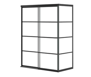 MAAX 136560-972-340-000 Incognito 76 Return Panel for 32 in. Base with Shaker glass in Matte Black