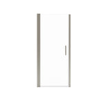 MAAX 138263-900-305-100 Manhattan 29-31 x 68 in. 6 mm Pivot Shower Door for Alcove Installation with Clear glass & Round Handle in Brushed Nickel