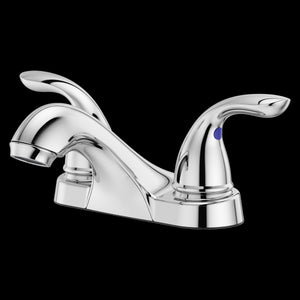 Pfirst Series 2-Handle 4" Centerset Bathroom Faucet in Polished Chrome