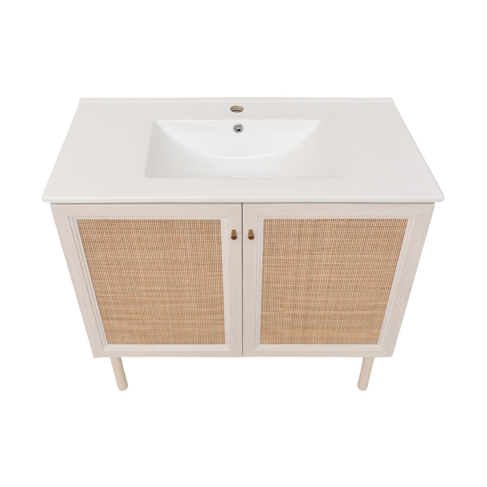 Classe 36" Bathroom Vanity in White Oak