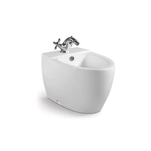 DAX Ceramic Modern Square Bidet, White BSN-1101
